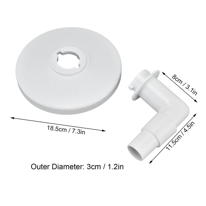 Entatial Pool Skimmer Plate, Reusable Universal Vacuum Plate Adapter with