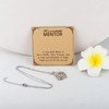 MAOFAED Mentor Appreciation Gift, Compass Necklace for Mentor, Leadership Gift