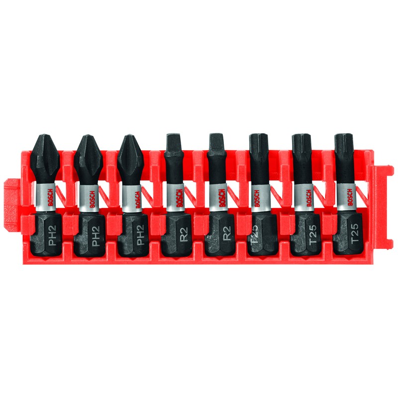 BOSCH CCSV108 8-Piece Assorted Set 1 In. Impact Tough Phillips,