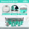 LEKOMESH Diamond Core Drill Bits Set 7pcs Tile Hole Saw