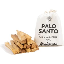 Luna Sundara Palo Santo Sticks - Peruvian (100g/Approx. 10-12 Sticks) Incense Sticks - Purification, Healing, Yoga, Meditation, Smudging, Relaxation, Aroma, Mindfulness, Natural Material - Luna
