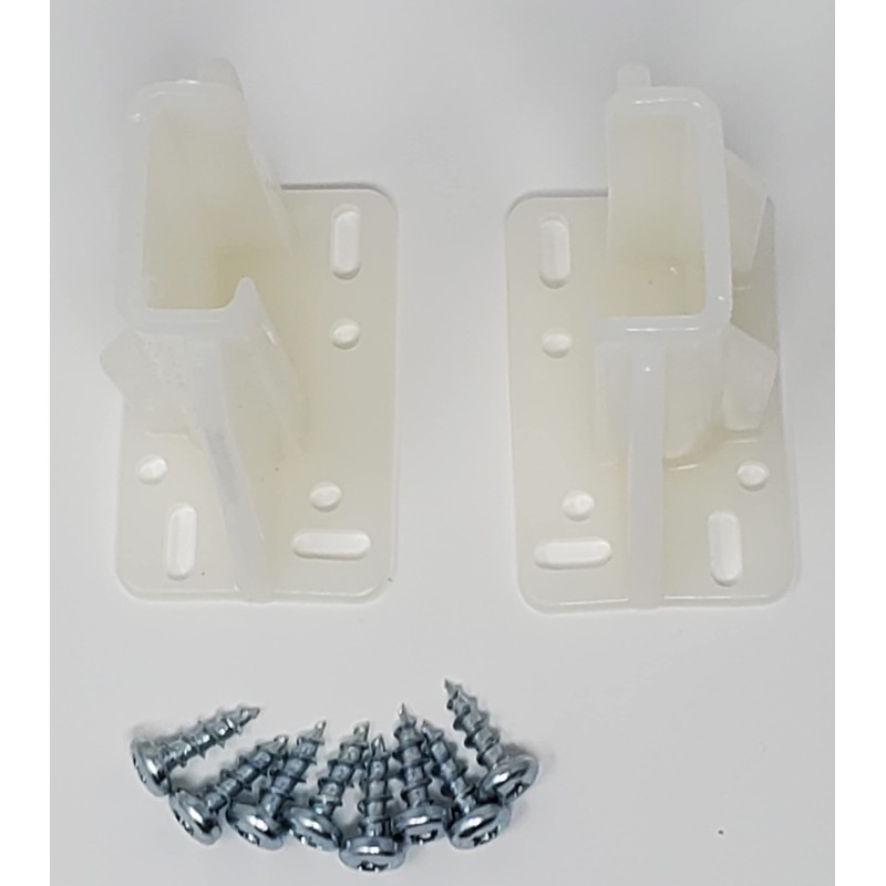 2-Pack White Drawer Slide Rear Socket Blum Euro Cabinet Drawer