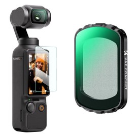 K&F Concept Magnetic Filter for DJI Osmo Pocket 3 Black Mist 1/2 Soft Effects 1/2 Magnetic Adsorption Convenient Installation Contrast Adjustment AGC Optical Glass 28-Layer Nano Coating Waterproof and