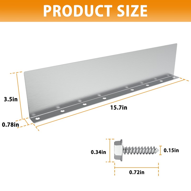 8 Pcs Gutter Valley Splash Guard,Straight Rain Diverter Roofing Gutter