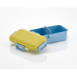 Skater PFLB6AG Ag+ Silver Ion, Antibacterial, Fluffy, Dome-Shaped Lid, Lunch Box, 18.9 fl oz (530 ml), Mimosa, Yellow