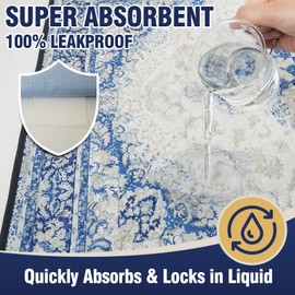 DEEP DEAR Washable Pee Pads for Dogs 32"x40" (2 Pcs), Reusable Dog Pads Extra Large, Super Absorbent Puppy Pads XL, Waterproof & Leak-Proof Dog Pee Pads, Non-Slip Training Pads for Pet Housebreaking