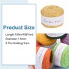 MECCANIXITY 2 Skein Cotton Yarn, 100% Cotton Chunky Yarn for