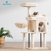 Hey-brother Cat Tree Tower, Scratching Posts with Cozy Condo, Padded
