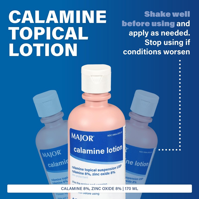 MAJOR Calamine Lotion - Calamine Topical Suspension USP Skin Protectant