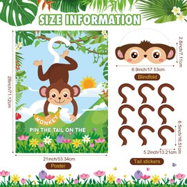 Faccito Bee Party Decorations Pin The Stinger on The Bee Games Honeycomb Poster with 24 Stickers Blindfold Pin Games Set for Honeybee Birthday Party Decorations Indoor Outdoor Activities Supplies