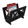 Mahogany Solid Wood Magazine Rack M1125 Contemporary Design For Organizing