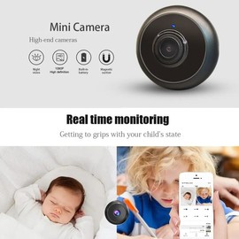 Mini Magnetic Wi-Fi Camera 1080P Security Camera with Night Vision and Motion Detection