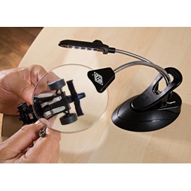 Wedo Desk Magnifier with LED - Black