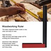 Woodworking Ruler 12in Accurate Carpenter Square L Shaped Right Angle
