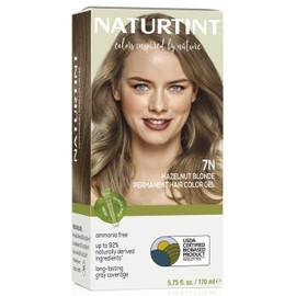 Naturtint 7N Hazelnut Blonde Permanent Hair Color (Pack of 1), Ammonia Free, Vegan, Cruelty Free, up to 100% Gray Coverage, Long Lasting Results (Packaging may vary)