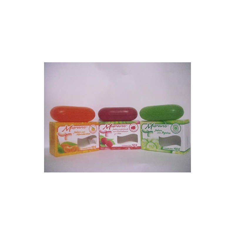 Jabon de Tocador Murano, 6 Jabones de 150g. Aromas Surtidos,