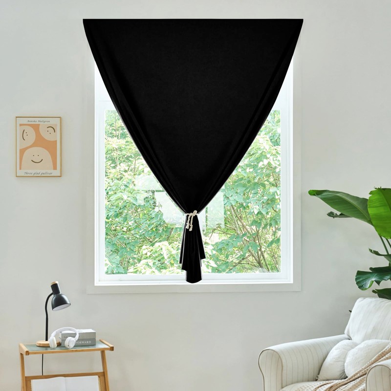 Adhesive Curtain,100% Blackout Curtains, No Drilling, Suitable for Multi-Scenes Privacy