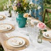 10PC 15-inch Large Round Hand-Woven Natural Placemats | Boho Rustic