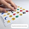 Tactile Emoji Stickers - 24 Emotional Relief Stickers for Blind