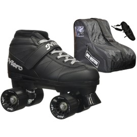Epic Super Nitro Black Speed Skates Package Adult 09