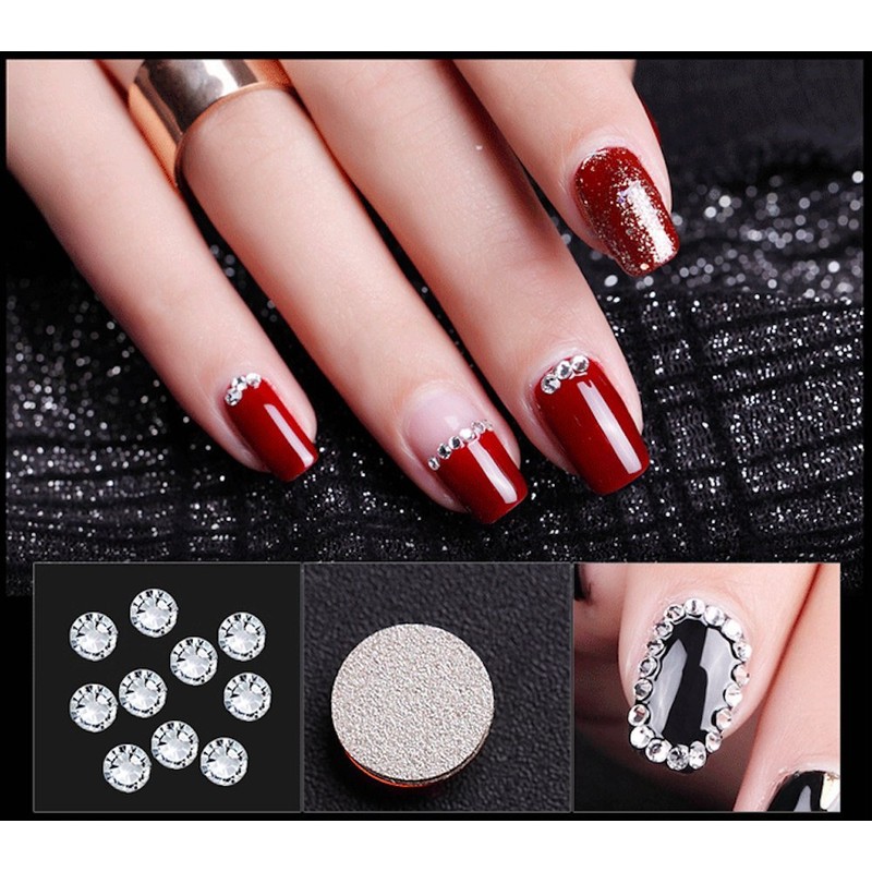 Zealer 4200 pcs flat back rhinestones DIY round crystal gems,