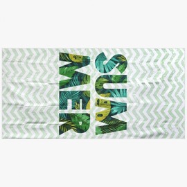 beach towel green summer Medium 2ea