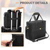 PGmoon 6 Slots Wireless Microphone Carrying Case, Mic Storage Bag