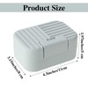 2 Pack Bar Soap Holder Plastic Portable Travel Soap Case
