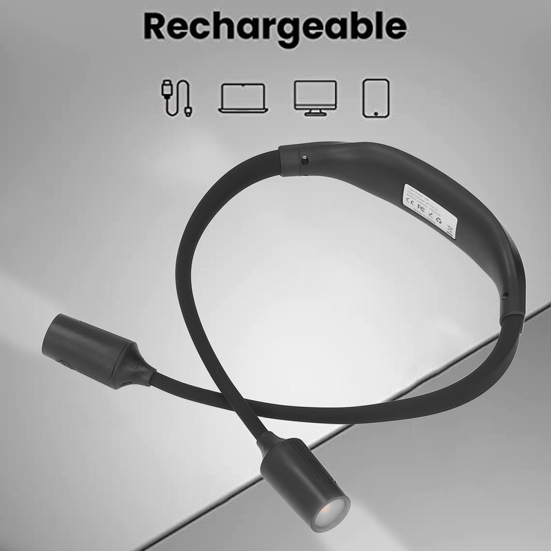 Neck Book Light Type C Charging LED Neck Reading Light