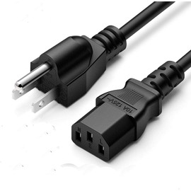Hustery 6ft UL AC Power Cord Cable Compatible with AOC 24P1 24P1U X24P1/GR 24" Computer Monitor US