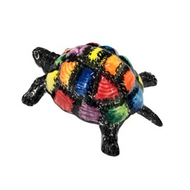 Cactus Canyon Ceramics Spanish Hand-Painted Turtle, Mr. Checkers Turtle