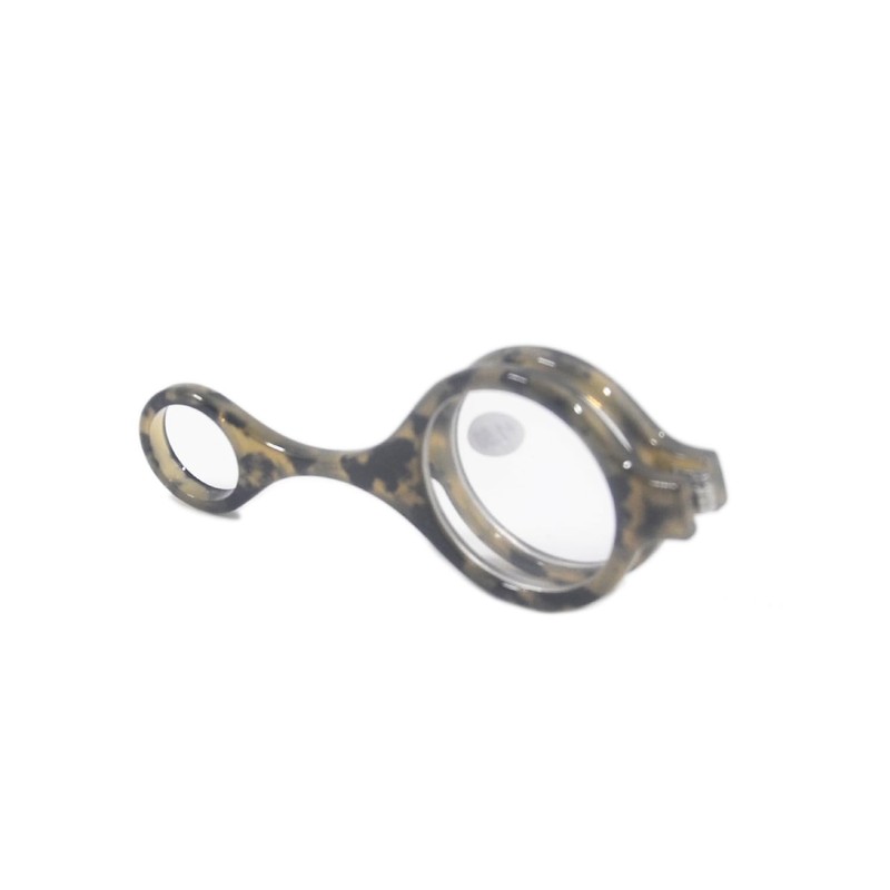 [Henghao] 老眼鏡 首に掛けられる折りたたみ型 ペンダント丸型メガネ おしゃれ リーディンググラス 携帯用 ポケットシニアグラス 専用紐ループとPUケース付き H6033