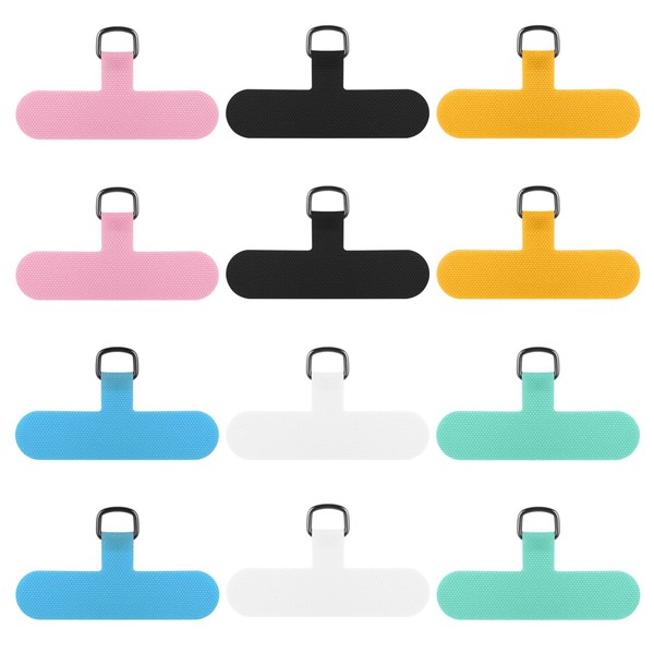 Yuomeaz 12 Pcs Phone Tab for Strap, Universal Cellphone Lanyard