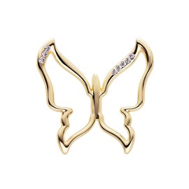 Dainty Butterfly Silk Scarf Ring Brooch for Women Elegant Rhinestone Crystal Shawl Scarves Buckle Wrap Clip Exquisite Costume Accessories Decoration Wedding Holiday Jewelry (Gold)