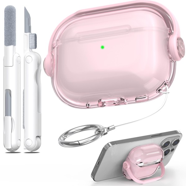 MHYALUDO Compatible with AirPods Pro 2nd Generation Case, Stand Design