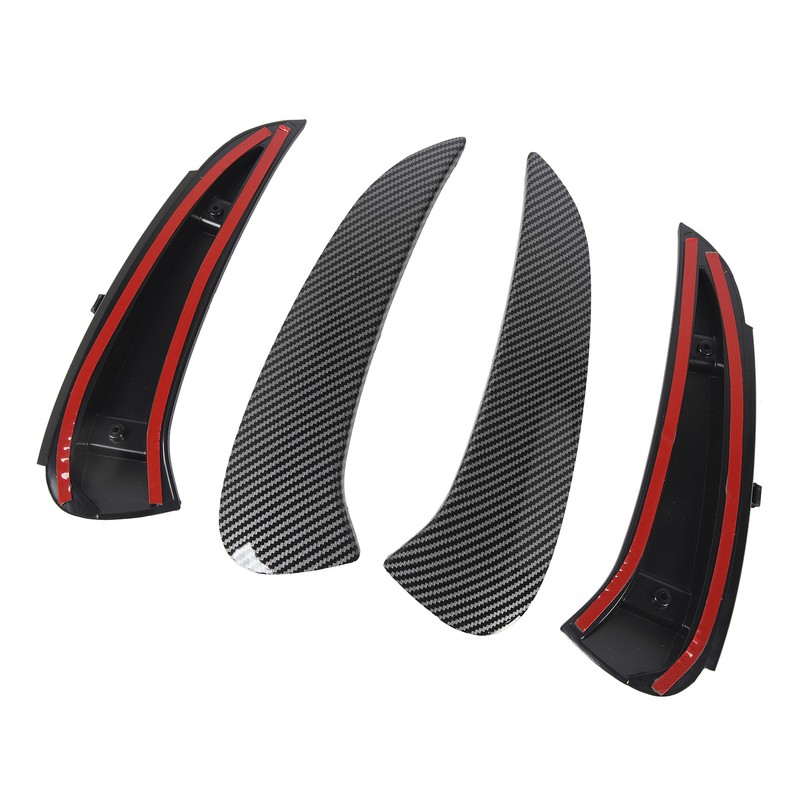 Pair of Rear Bumper Side Vent Spoiler Trim Left Right