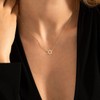 LLWOM Star of David Necklace, Dainty 14K Gold Plated Cubic