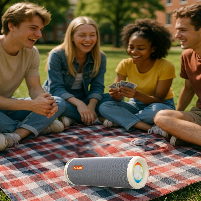WSTER WS-810 Bluetooth Speaker with HD Sound, Portable Wireless, Output