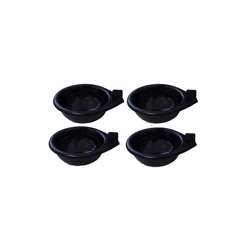 4 x Replacement Black Plastic Egg Poacher Cups