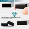 sourcingmap 21pcs 15 x 40mm Plastic Rectangle Ribbed Tube Inserts