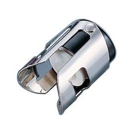 Gidini PSYD801 Commercial Gidini Champagne Stopper No. 14, Black, Body: Nylon/Steel/Rubber, Italy