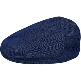 A&J DESIGN Gorro de tweed clásico para niños, Azul marino, 6-8 Años