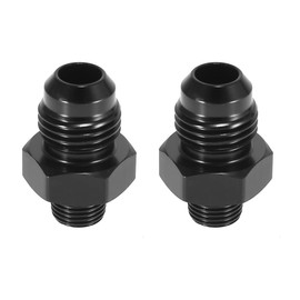 X AUTOHAUX 2pcs AN6 Male to 1/8" NPT Male Car Flare Reducer Fitting Adapter