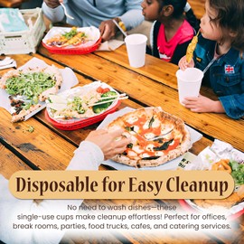 Pantryware Essentials 32oz Disposable White Foam Cups – Pack of 25 | Insulated Hot & Cold Drinking Cups | Ideal for Soda, Tea, & Beverages