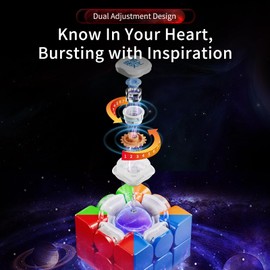 Moyu Weilong WRM V10 2024 MagLev Ball-core UV Coated Speed Cube 3x3 Stickerless Puzzle Cube Professional MagLev Magnetic Master Cube (20M Ball Core MagLev UV Coated Version)