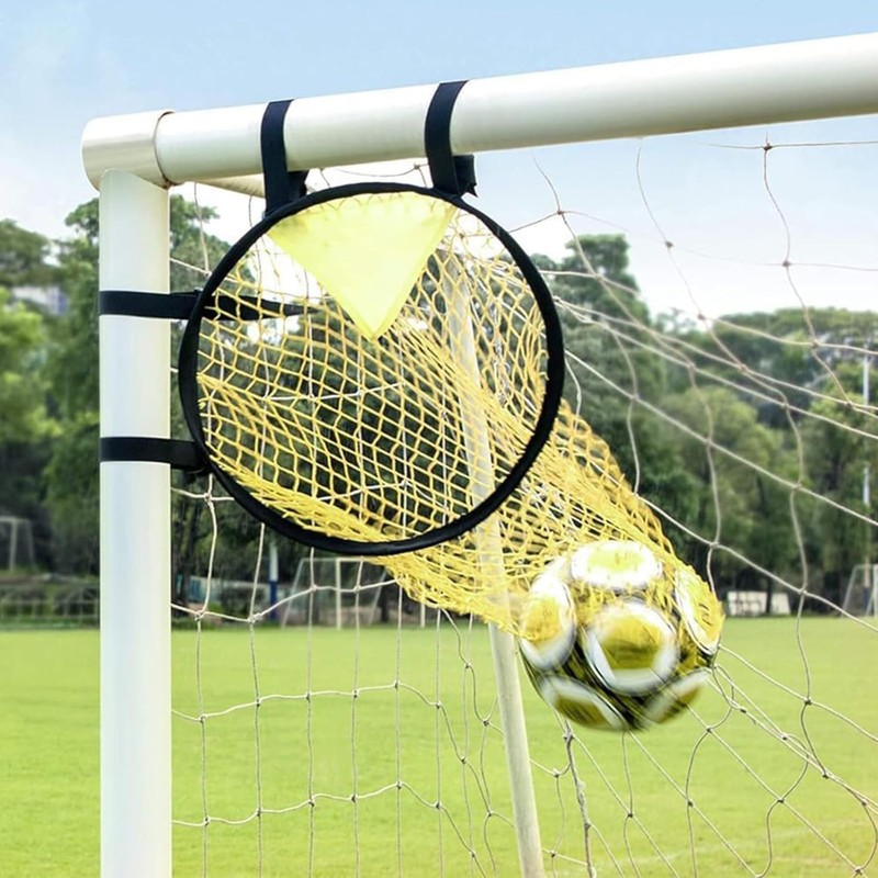 MOLHEM Foldable Football Goal Net 2 Pack, Durable & Portable