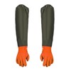 thirei Pond Gloves, Extra Long Waterproof Rubber Gloves, Made of