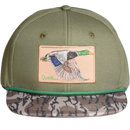 EDTREK Elite Youth Country Hat for Big Kids - Boys Snapback Hat with Flat Brim (Quack - Flying Mallard Duck)