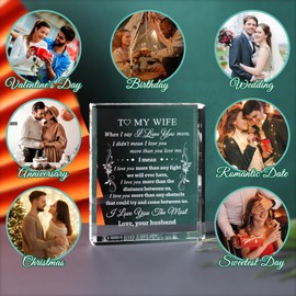 YWHL Romantic I Love You Gifts for Wife from Husband, Valentine's Day Gifts for Wife, To My Wife Present for Birthday Wedding Anniversary Christmas