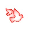 Custom Cutters Dove Shape Cutters | MINI/Small Plastic Cutter for